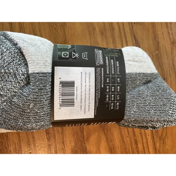 Browning Socks Wool Boot Cut 4 Pair New Large - Picture 4 of 4